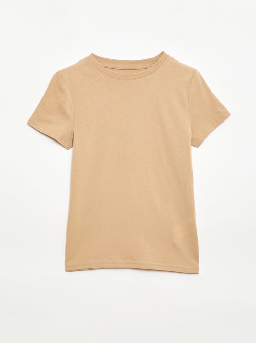 Camiseta de algodón piqué de manga corta - Kiabi