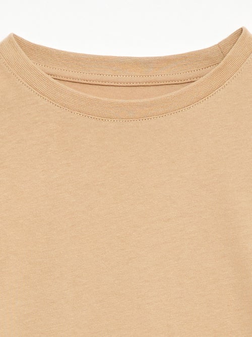 Camiseta de algodón piqué de manga corta - Kiabi