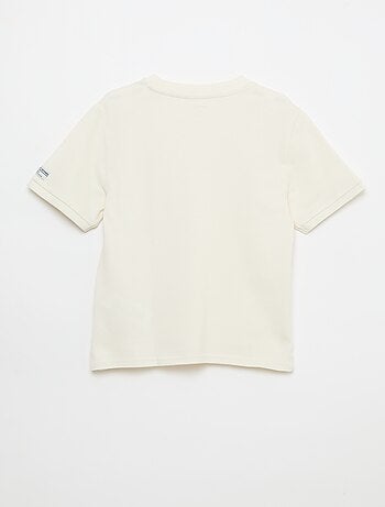 Camiseta de algodón piqué de manga corta