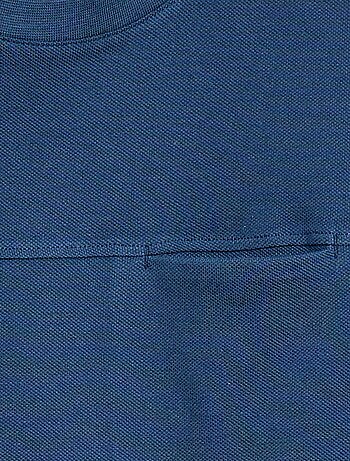 Camiseta de algodón piqué de manga corta