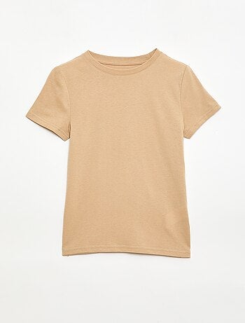 Camiseta de algodón piqué de manga corta