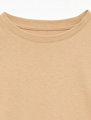 Camiseta de algodón piqué de manga corta