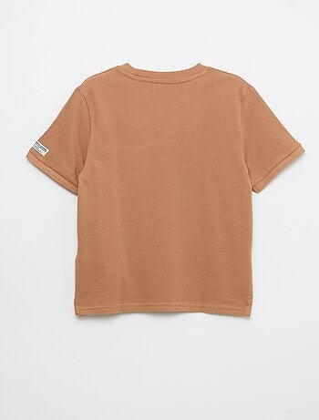 Camiseta de algodón piqué de manga corta