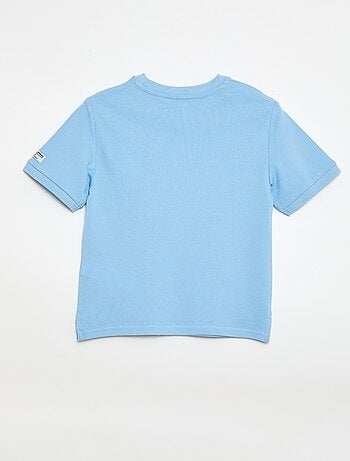 Camiseta de algodón piqué de manga corta