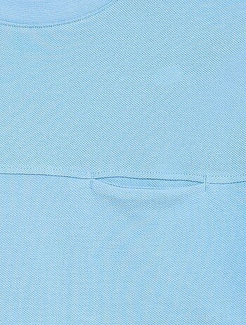 Camiseta de algodón piqué de manga corta