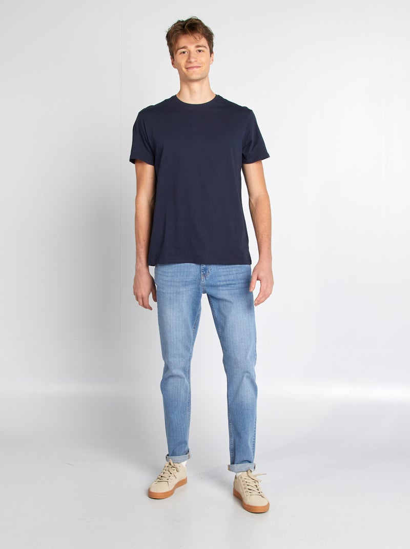 Camiseta de algodón puro +1,90 m AZUL - Kiabi