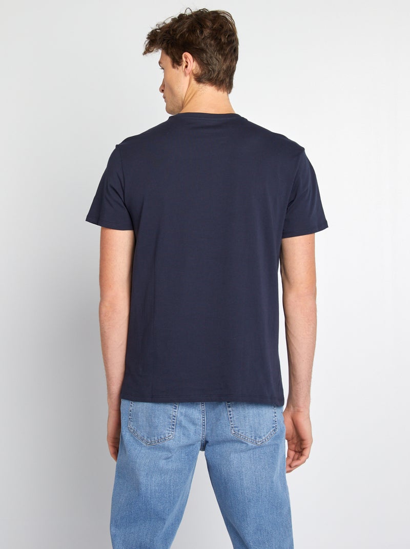 Camiseta de algodón puro +1,90 m AZUL - Kiabi