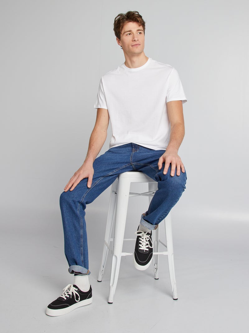 Camiseta de algodón puro +1,90 m blanco - Kiabi