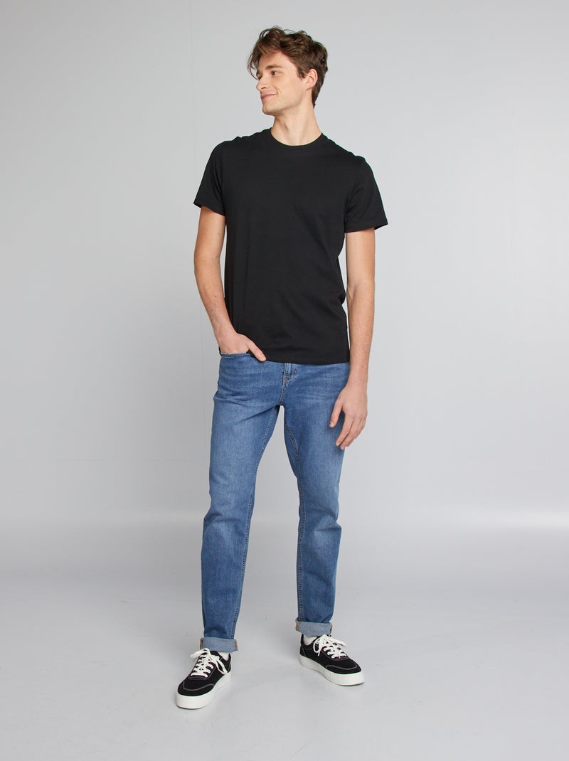 Camiseta de algodón puro +1,90 m negro - Kiabi