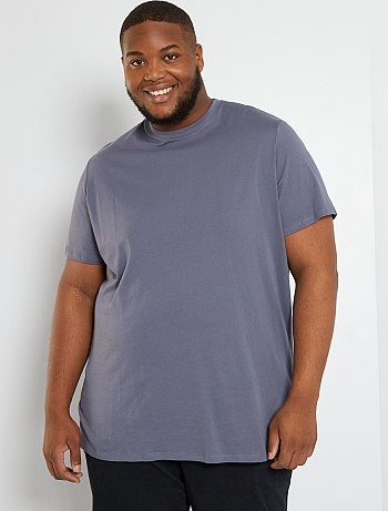 Camisetas básicas Tallas grandes hombre | gris | Kiabi