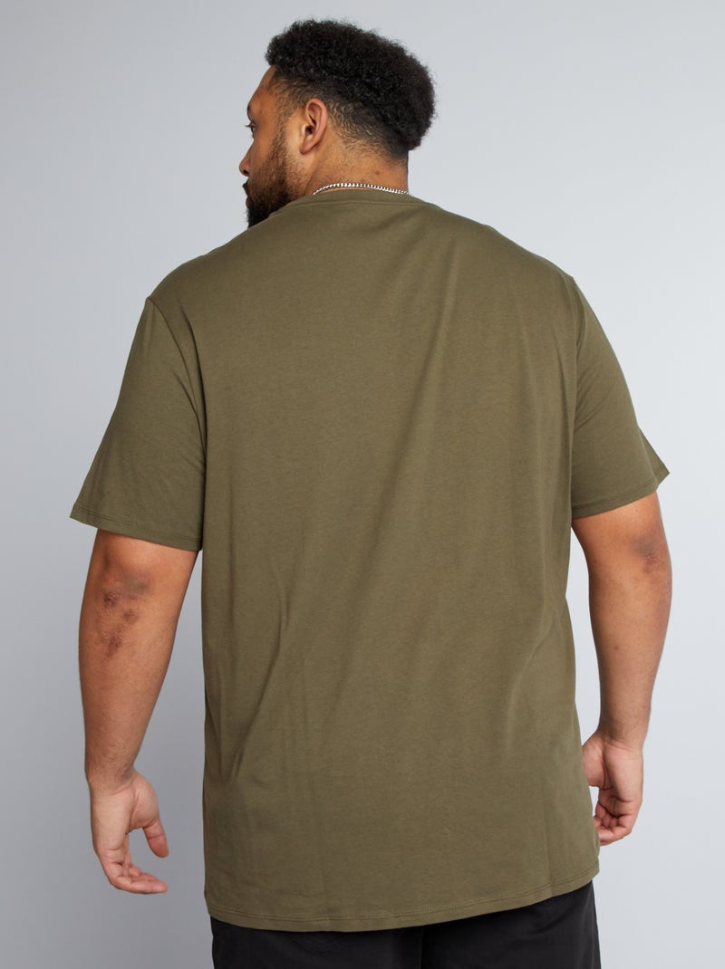Camiseta de algodón puro KAKI - Kiabi