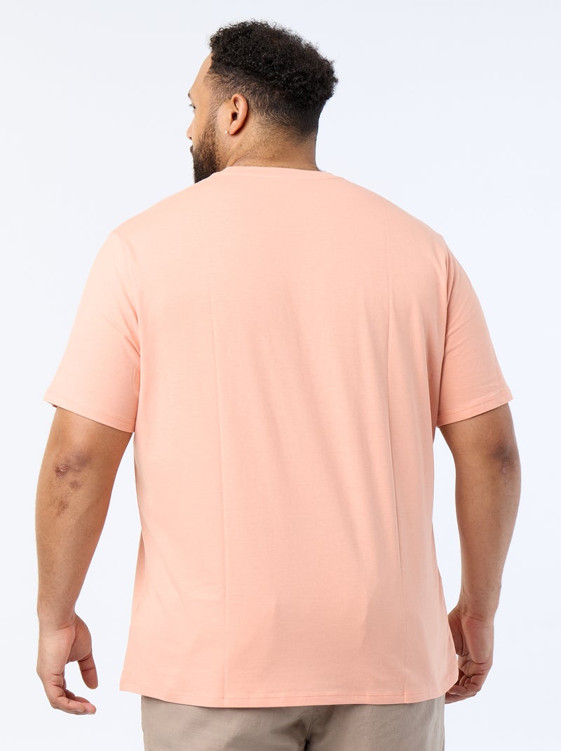 Camiseta de algodón puro Naranja - Kiabi