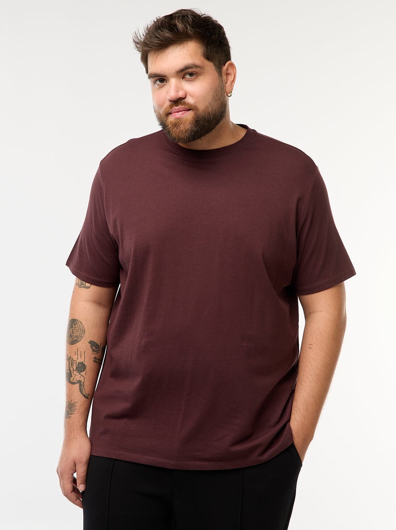 Camiseta de algodón puro Purpura - Kiabi