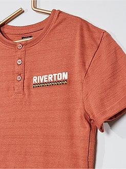 Niño 3-12 años - Camiseta de algodón puro 'riverton' - Kiabi