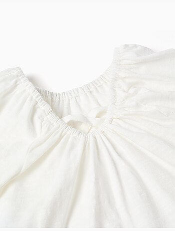 Camiseta de algodón + shorts con estampado floral