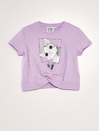 Camiseta de algodón 'Una vida de gato'