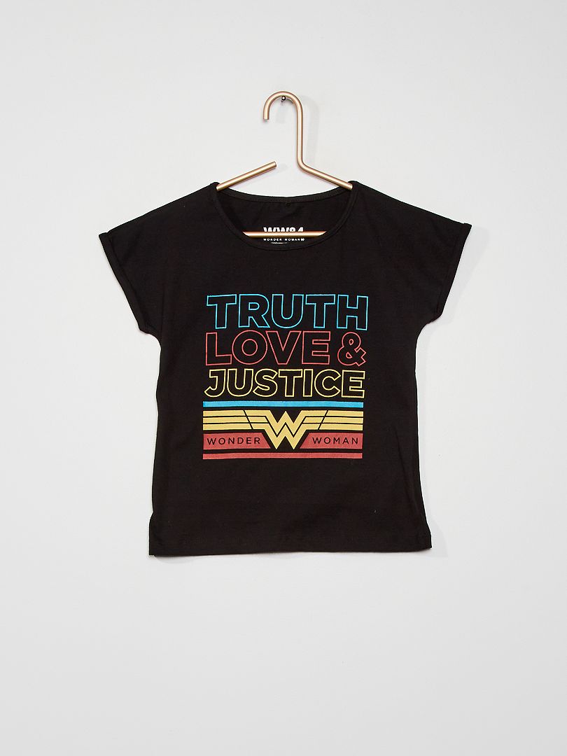 Camiseta de algodón 'Wonder Woman' gris - Kiabi