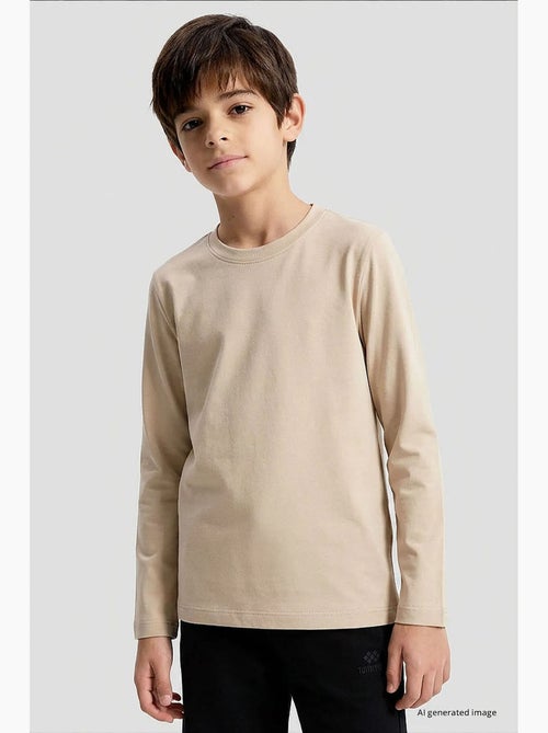 Camiseta de algodón y elastano tommy - Kiabi