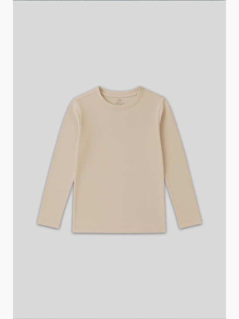 Camiseta de algodón y elastano tommy Beige arcilla - Kiabi