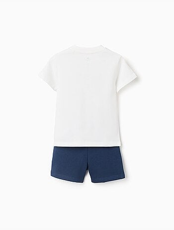 Camiseta de algodón y pantalón corto con estampado de Mickey