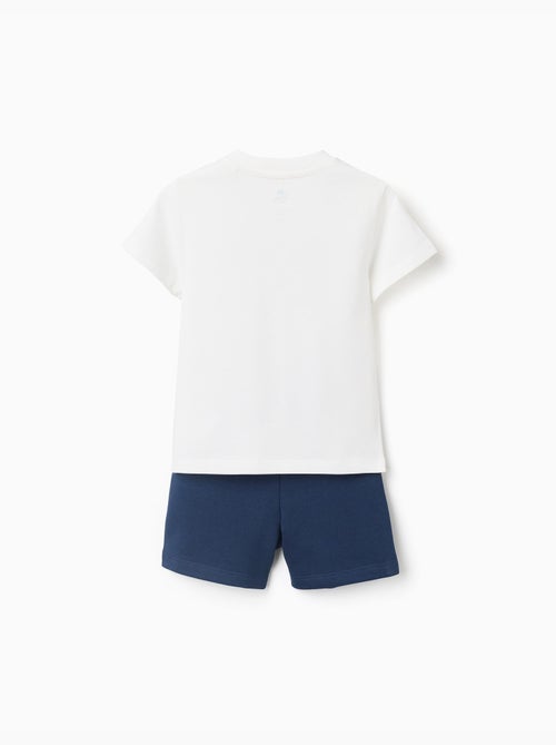 Camiseta de algodón y pantalón corto con estampado de Mickey - Kiabi