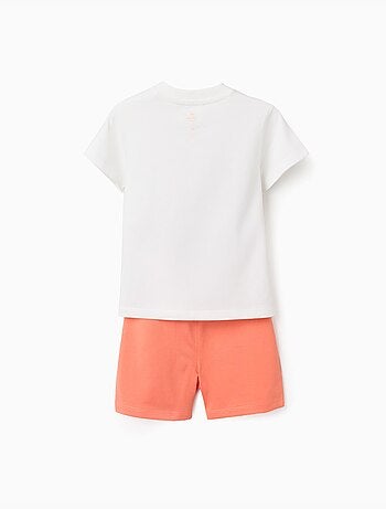 Camiseta de algodón y pantalón corto con estampado de Mickey