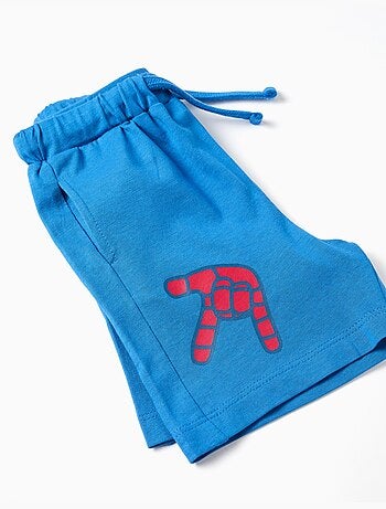 Camiseta de algodón y pantalón corto con estampado Spidey