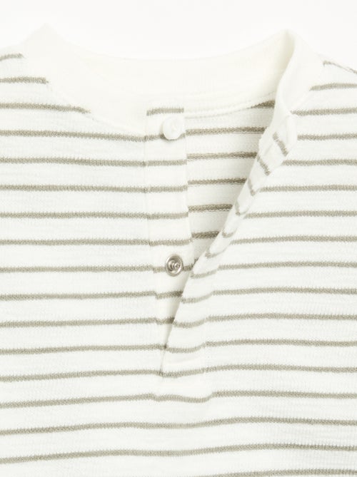 Camiseta de Baby Terry de manga larga - Kiabi Camiseta de Baby Terry de manga larga - Kiabi