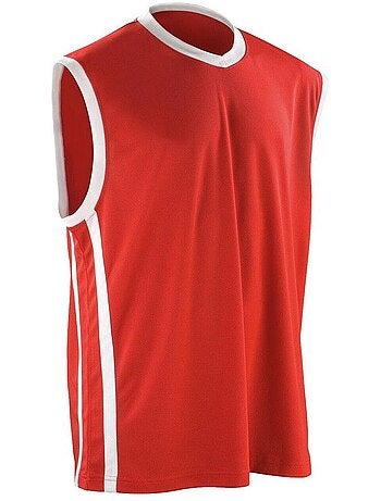 Camiseta de baloncesto de secado rápido sin mangas para hombre - spiro