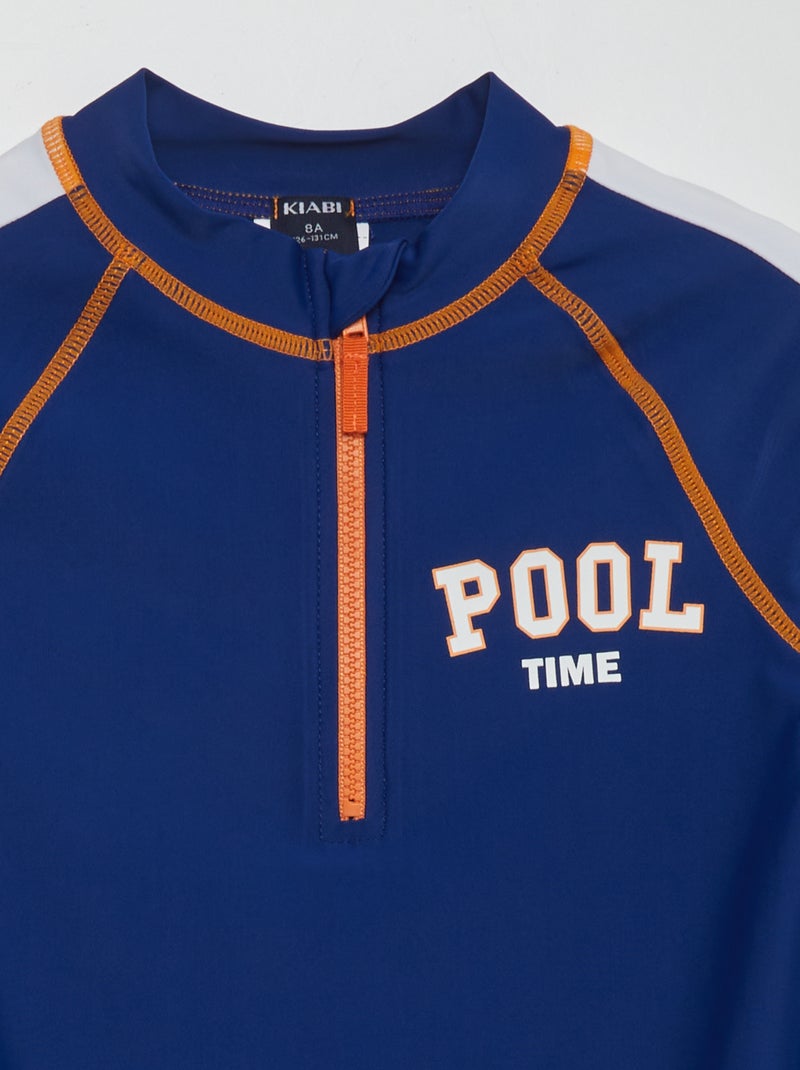 Camiseta de baño AZUL - Kiabi