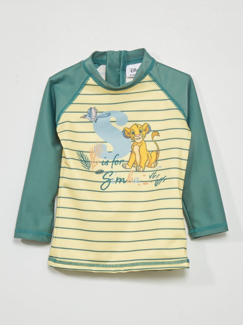 Camiseta de baño 'El Rey León' 'Disney' verde/amarillo - Kiabi