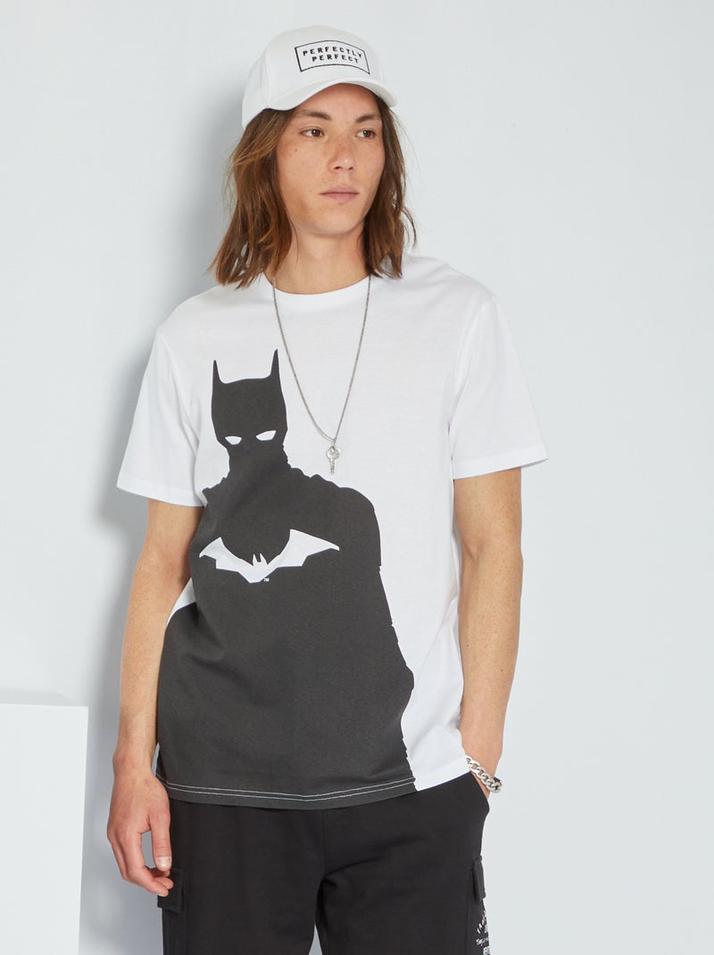 Camiseta de 'Batman' de punto blanco - Kiabi