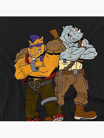Camiseta de bebop y rocksteady para hombre - teenage mutant ninja turtles