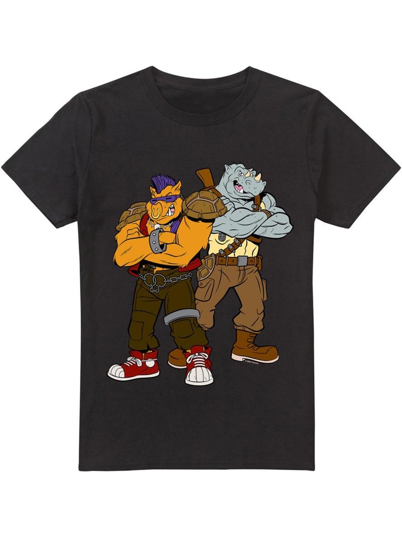 Camiseta de bebop y rocksteady para hombre - teenage mutant ninja turtles Negro - Kiabi