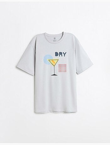 Camiseta de camiseta estampada, MO Fashion