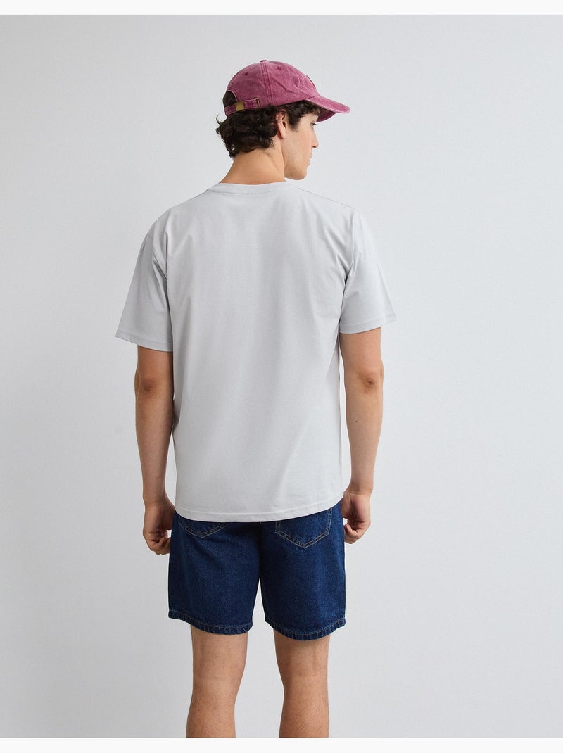 Camiseta de camiseta estampada, MO Fashion Azul - Kiabi