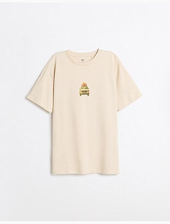 Camiseta de camiseta estampada, mo fashion