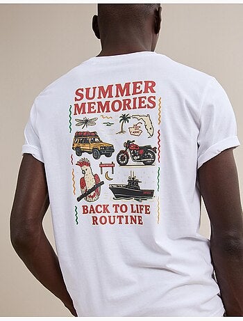 Camiseta de camiseta estampada, mo fashion
