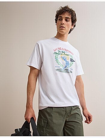 Camiseta de camiseta estampada, MO Fashion