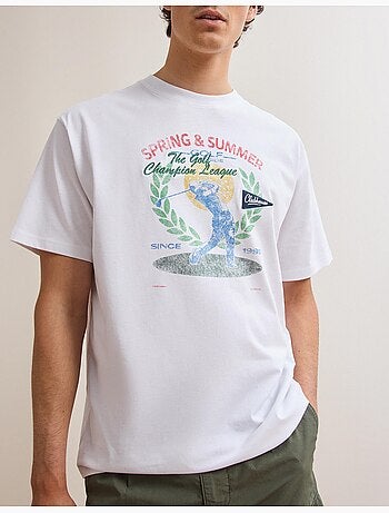 Camiseta de camiseta estampada, MO Fashion