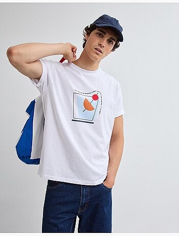 Camiseta de camiseta estampada, MO Fashion