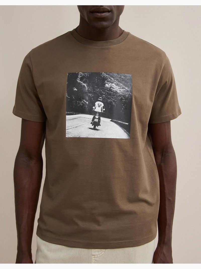 Camiseta de camiseta estampada, mo fashion Verde - Kiabi