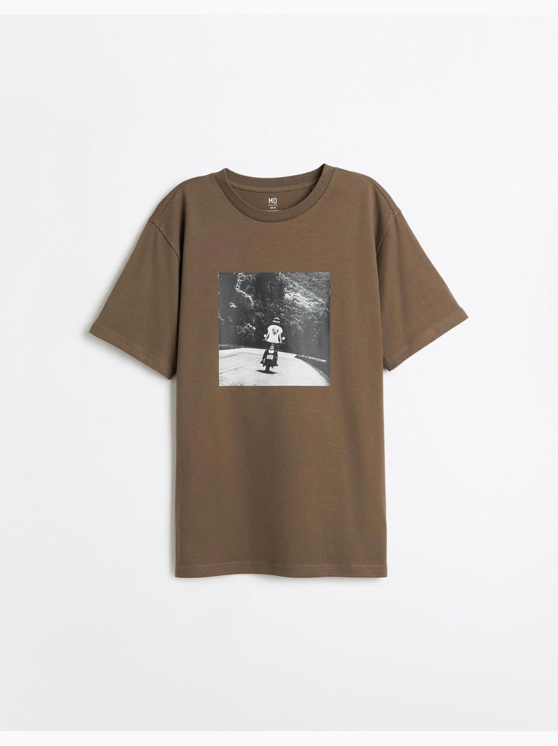 Camiseta de camiseta estampada, mo fashion Verde - Kiabi