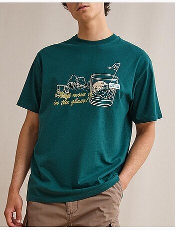 Camiseta de camiseta estampada, MO Fashion