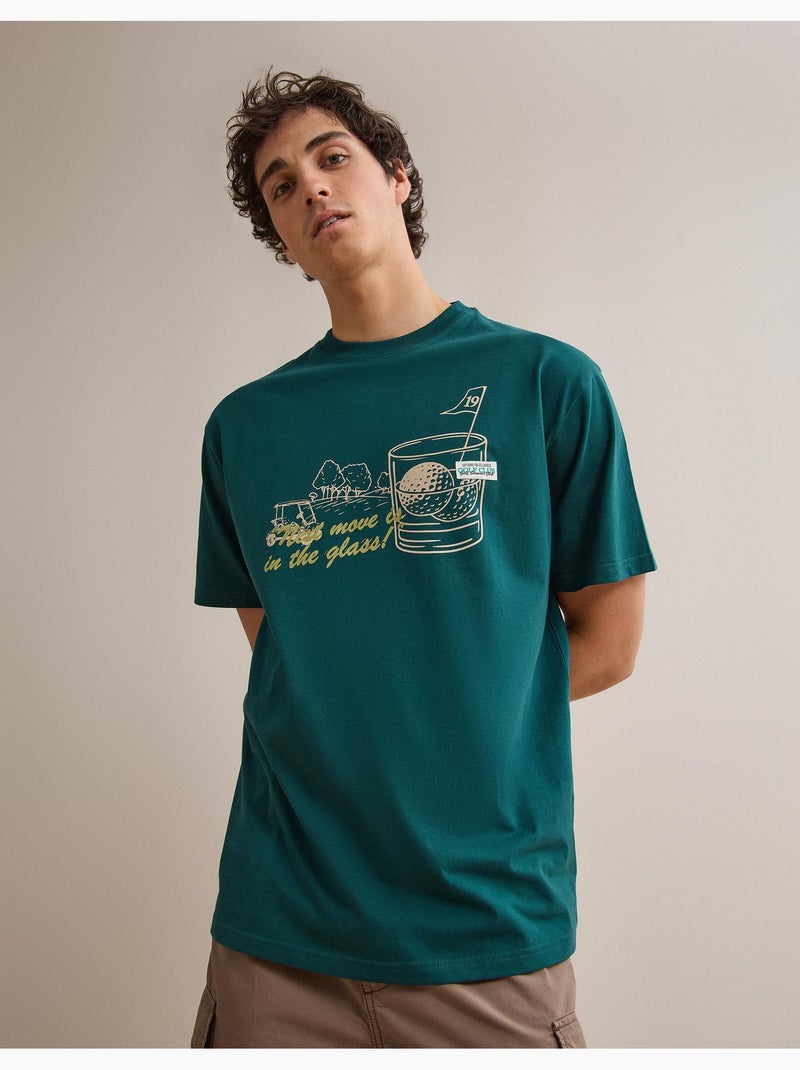 Camiseta de camiseta estampada, MO Fashion Verde - Kiabi