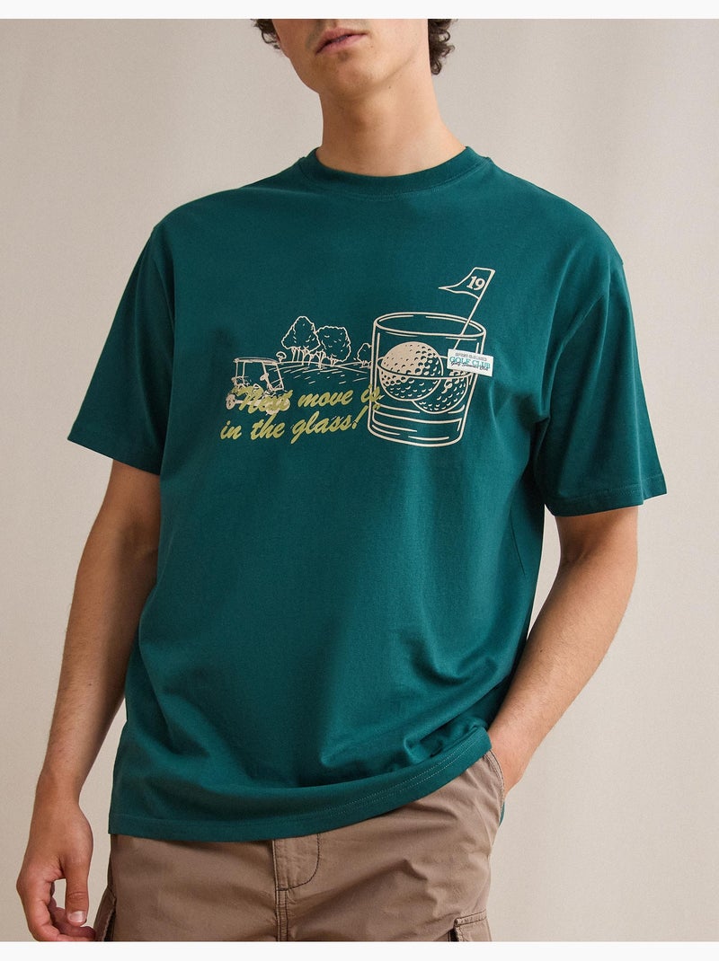 Camiseta de camiseta estampada, MO Fashion Verde - Kiabi