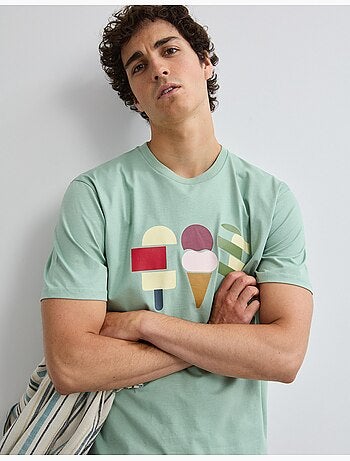 Camiseta de camiseta estampada, MO Fashion