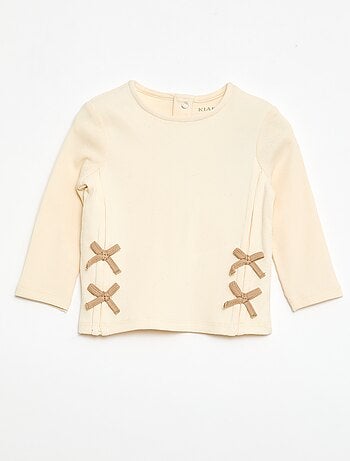 Camiseta de canalé a rayas