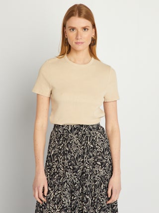 Camiseta de canalé