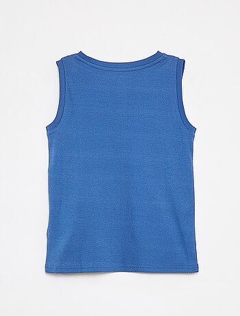 Camiseta de canalé con cuello abotonado
